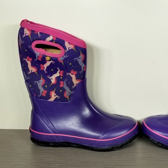 Bogs Classic Unicorns Multi Boot, Purple/Multicolor, Little Kid Size 4 US / 37 - Picture 7 of 12